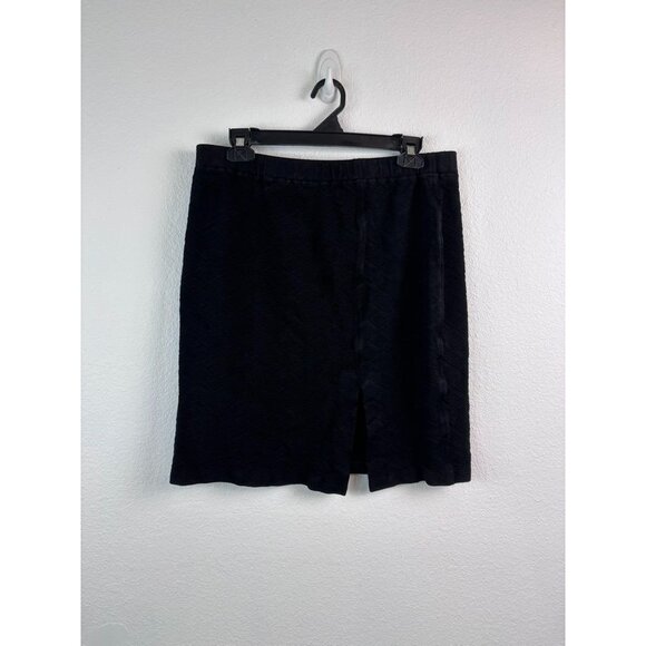 St. John Collection‎ women's 14 black 2pc blazer skirt business casual knit set - Picture 10 of 13